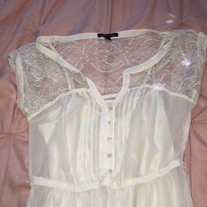 American Eagle white lace dress